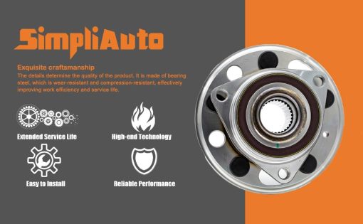 Conjunto de Cojinete de Cubo de Rueda Compatible con Buick Regal Lacrosse Allure, Cadillac CTS XTS, Chevy Impala Equinox Malibu, GMC Terrain, SAAB 9-5 [513288] - Imagen 5