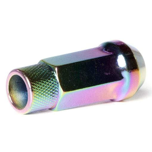 Tuerca de seguridad abierta de acero forjado de Circuit Performance para ruedas personalizadas: 12x1.25 Neo Chrome - Juego de 20 piezas + Herramienta - Imagen 3