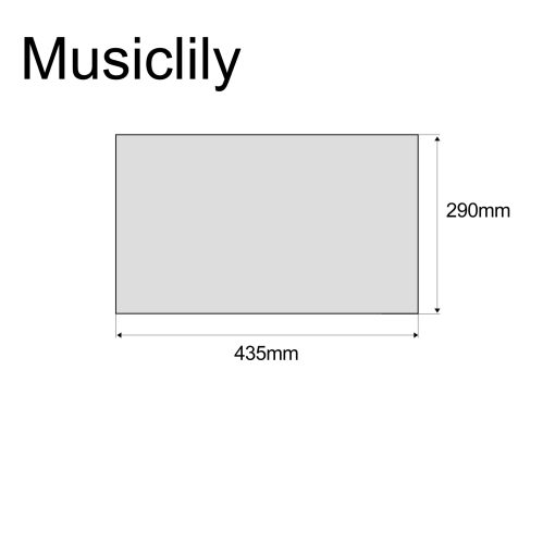 Musiclily 11.4 x 17 Pulgadas Guitarra Bajo Material en Blanco para Pickguard DIY Hoja de Proteccion para Strat Tele Guitarra Electrica Jazz Precision Bass, 4 Capas Perla Pergamino - Imagen 2