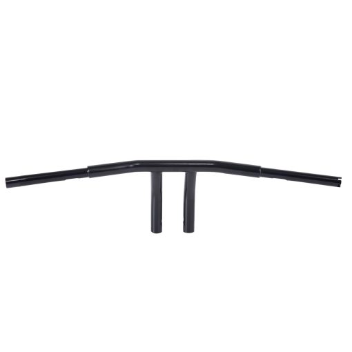 Manillar en T de 10'' de Altura 1-1/4'' para Harley 96-17 Sportster Dyna Softail Negro Brillante - Imagen 2