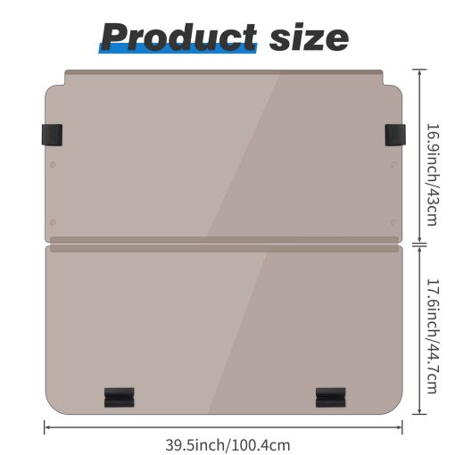 Parabrisas tintado Compatible con Club Car DS 1982-2000.5 Golf Cart DS Modelo Down Windshield resistente al impacto - Imagen 2