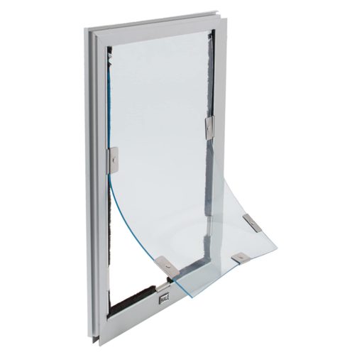 Puertas para Gatos y Perros para Pantallas | Solapa Simple | Marco de 1/2' para Puertas de Pantallas solamente | Instalacion Profesional Requerida | Marco Resistente de Aluminio Extruido | Esquinas Reforzadas de Acero | Aire Fresco adentro, Insectos afuera! | Hale Pet Door
