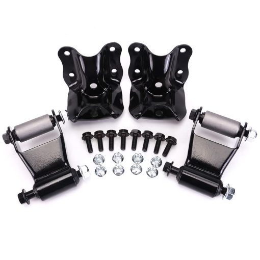 Soporte de espiga de muelle trasero y kit de reparacion de grillete de muelle para Bronco Pickup F150 4WD E0TZ-5776-A E0TZ5776A Par