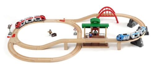 BRIO World - 33512 Travel Switching Set | Juego de tren de madera premium con 42 piezas y accesorios | Ideal para niños de 3 años en adelante | Compatible con todos los juguetes ferroviarios BRIO - Imagen 3