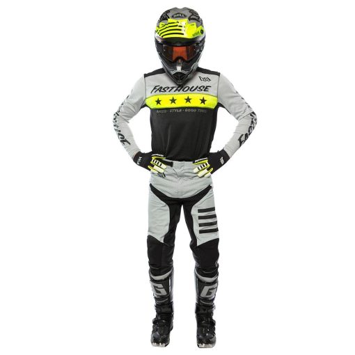 Pantalon FASTHOUSE Elrod (Plata/Negro, 34) - Imagen 2