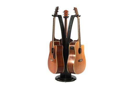 Soporte para triple guitarras acusticas/electricas Ruach GS-1 - Negro - Imagen 3