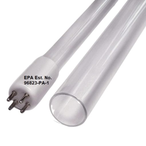 LSE Lighting Combo Lampara UV y Manga de Cuarzo para GAUVL-10S, GAUV-10SM