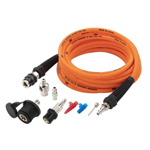 Kit de Inflado de Neumaticos Portatil ARB 171302 V2, Incluye Manguera de Aire de Alta Temperatura de 7 Metros y Kit de Accesorios Redisenado, Conexion Rapida para Sistemas a Bordo Universales y Compresores de Aire