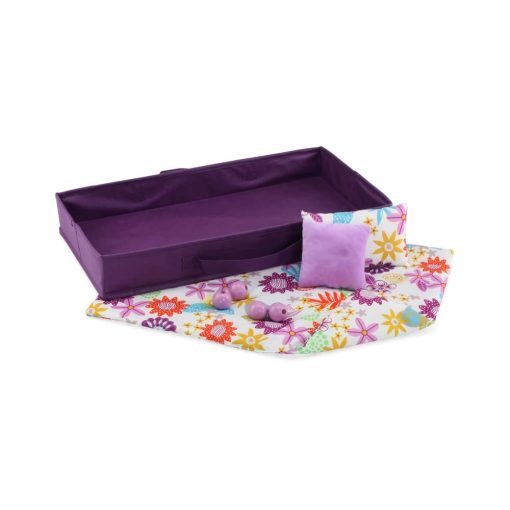 Conjunto de Regalo de Muebles para Munecas Emily Rose de 18 Pulgadas | Cama para Munecas Apilable Individual de 18" | Incluye Contenedor de Almacenamiento de Ropa de Muneca de Tela | Compatible con Munecas de 14-20" - Imagen 3