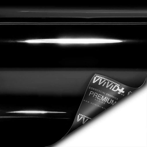 VViViD+ Ultra Gloss Pelicula de Vinilo Negro Brillante para Coche Rollo de Pelicula de Repuesto de Pintura Premium con Tecnologia de Liberacion de Aire Nano, Forro Protector Estirable, Autoadhesivo, Interior Exterior (14ft x 5ft, Negro) - Imagen 7