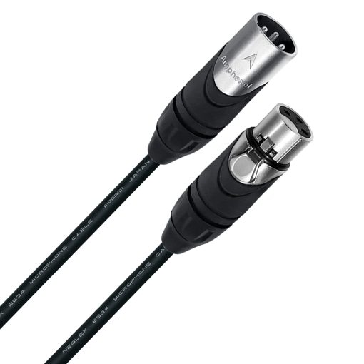4 Unidades - 5 Pies - Cable de Microfono Cuadruple Balanceado Personalizado Hecho con Cable Mogami 2534 y Conectores XLR Amphenol AX3M Macho y AX3F Hembra de Plata de WORLDS BEST CABLES - Imagen 4