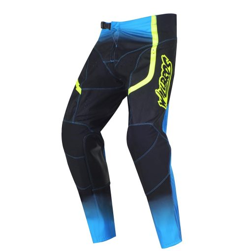 Pantalones de motocross Willbros MX para hombres y mujeres en bicicleta de tierra para carreras de motocross de montana, Azul Amarillo XXL=38