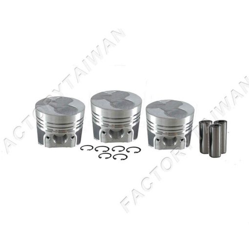 Set de Pistones de Fabrica para Kubota D1005 - 76mm (+0.50mm) - Juego de 3 piezas