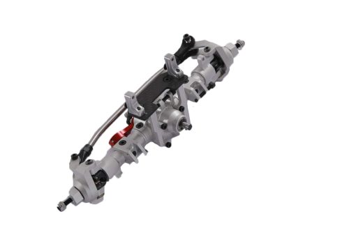 Ejes Delanteros y Traseros de Aleacion de Aluminio Universal 1:10 para Axial SCX10 II RC Crawler Truck Car Upgrades (Plata) - Imagen 4