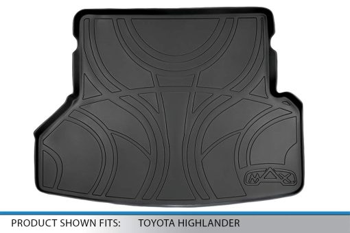 SMARTLINER Forro a medida para maletero con suelo detras de la 2da fila Negro para Toyota Highlander 2008-2013 - Imagen 3