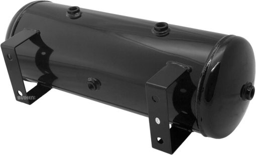 Tanque de Aire Vixen de 3 Galones (12 Litros) con 7 Puertos para Suspension/Aire Comprimido/Claxon de Tren 200 PSI VXT3100 - Imagen 4