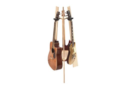 Ruach GR-1 Premium Hardwood 3 Way Multi Guitar Stand Rack - Birch - Imagen 2