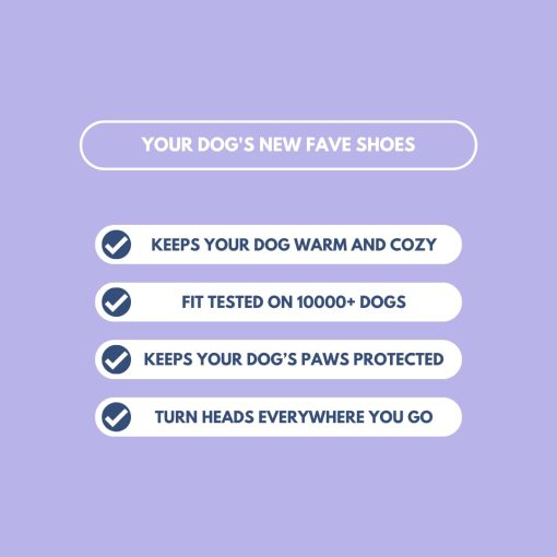Zapatos para Perros Spark Paws Hot Pavement - Paquete de 4 protectores de pata para pavimento caliente, terreno aspero y espinas, diseno facil de usar para patas anchas - Rosa Morado - Imagen 6