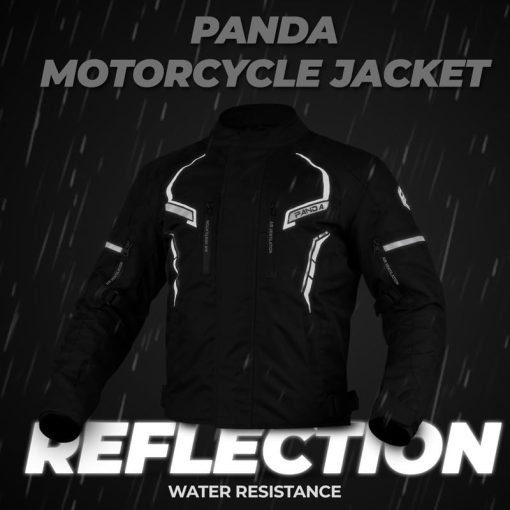 Chaqueta de moto PANDA CYCLE GEAR para hombre de alta visibilidad impermeable con armadura CE para enduro y motocicletas de doble deporte y acolchado de espuma para proteccion, Chaqueta de moto para hombres | Hi-Viz Verde, XL - Imagen 9