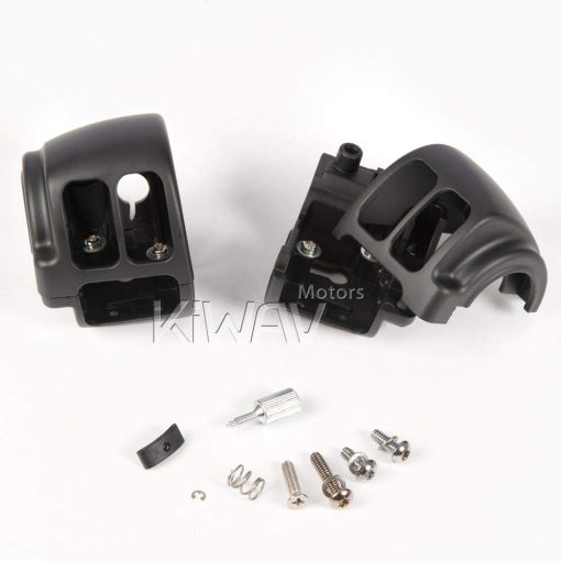 Cubierta de interruptor negro KiWAV compatible con Harley-Davidson '12-later Dyna Softail '14-later XL OEM#71826-11 - Imagen 8