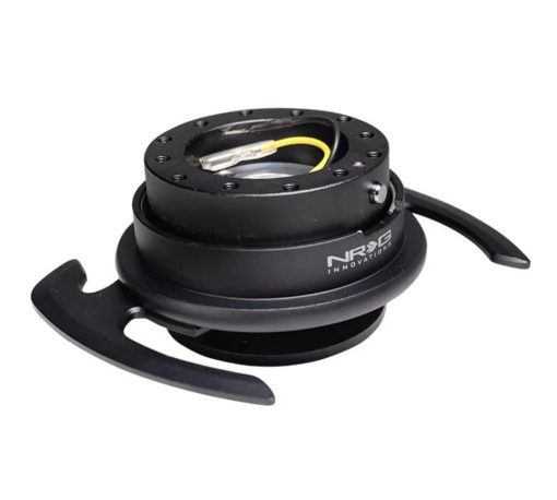 Kit Adaptador de Liberacion Rapida de Volante NRG Innovations NRG-SRK-700BK GEN 4.0, Cuerpo Negro/Aro Negro Con Asas & Patrones de Perno de 6x70 y 6x74mm - Imagen 4