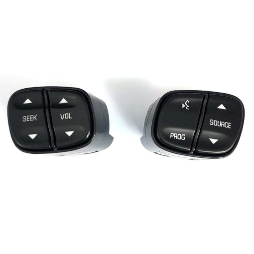 DEVMO 4pcs Boton de Control del Volante Compatible con Chevy Silverado Suburban Tahoe Avalanche GMC Sierra Yukon Cadillac Escalade y Mas Reemplaza# 21997738, 21997739, 1999442, 1999443 - Imagen 5