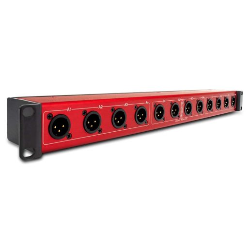 CAT Rack Macho - Caja de Escenario XLR Macho con Audio Sobre Cable CAT Blindado. Envia 12 Canales de Audio, DMX, Clear-Com o AES.