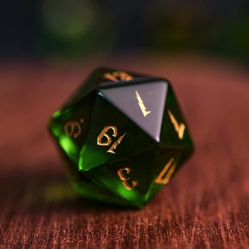 Set de Dados LANGWEI DND, Bonito Verde Peridoto D&D Polyhedral Dice, Gemas Naturales para Juegos de Mesa TRPG DND Dungeons and Dragons,7 Pzas - Imagen 5