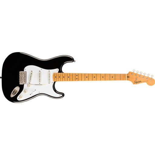 Guitarra electrica Squier Classic Vibe 50s Stratocaster, con garantia de 2 anos, Negro, Diapason de arce - Imagen 2