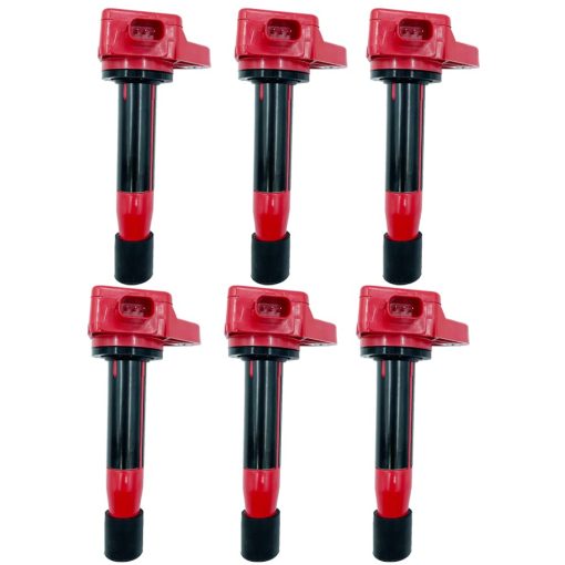 6PCS ALTA ENERGiA ROJO TOP ARKAUTO BOBINA DE ENCENDIDO 30520-R70-A01 30520R70A01 30520-R70-S01 30520R70S01 UF603 UF-603 CM11-213 CM11213 PARA Acura RL TL TSX Honda Accord Odyssey Crosstour 3.5 3.7 J35Z J37A