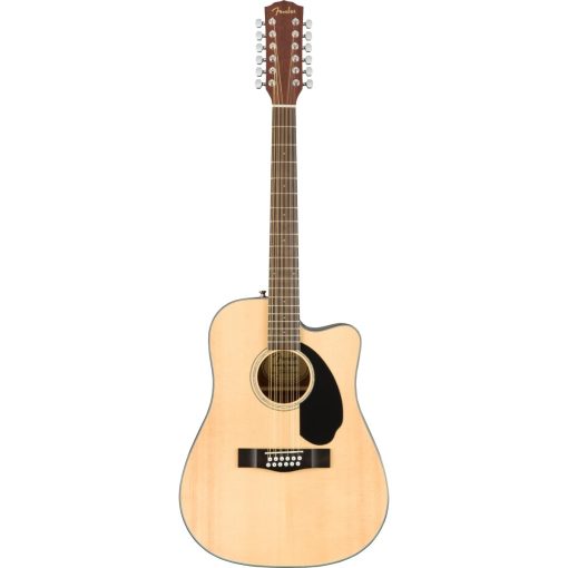 Guitarra Acustica Electrica de 12 Cuerdas Fender, con Garantia de 2 Años, con Pastilla de Guitarra Acustica Fishman con Afinador y Ecualizador, Diapason de Nogal Redondeado, Acabado Natural Brillante, Construccion de Caoba - Imagen 2