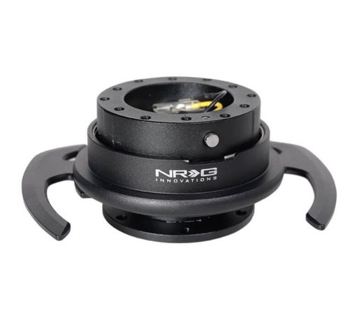 Kit Adaptador de Liberacion Rapida de Volante NRG Innovations NRG-SRK-700BK GEN 4.0, Cuerpo Negro/Aro Negro Con Asas & Patrones de Perno de 6x70 y 6x74mm - Imagen 2