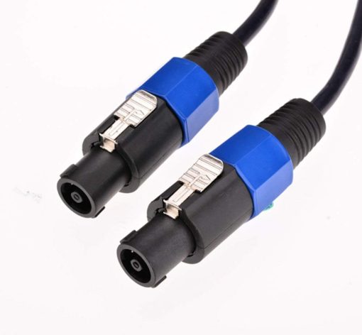 Yuyaokk 2Pack 10 ft Macho Speakon a Speakon Cables, Profesional 12 Calibre AWG Cable de Audio para DJ Altavoz con Bloqueo de Giro - 2 Conductores - Imagen 4