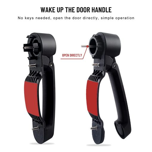 Kit de Manijas de Puerta y Manija de la Porta Trasera para Jeep Wrangler JK JKU 2007-2018 Sin Necesidad de Presionar el Boton de Liberacion 5 Piezas - Imagen 4