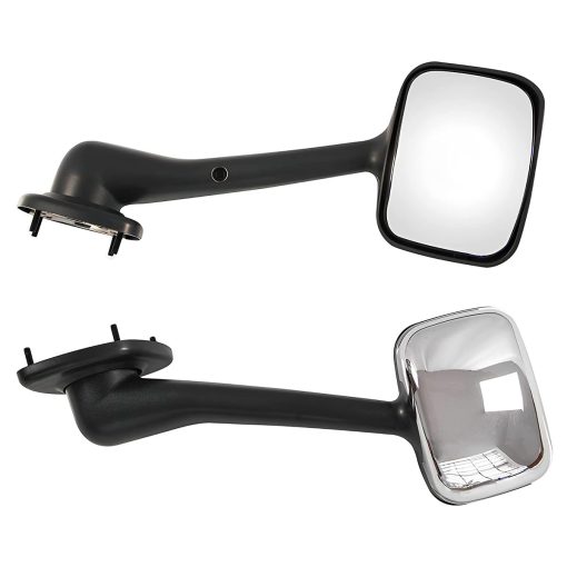 Espejo de capo Aostirmotor 2PCS para Freightliner Cascadia 2008-2016, Kit de espejos de capo para camiones, lado del conductor izquierdo y lado del pasajero (Cubierta cromada)