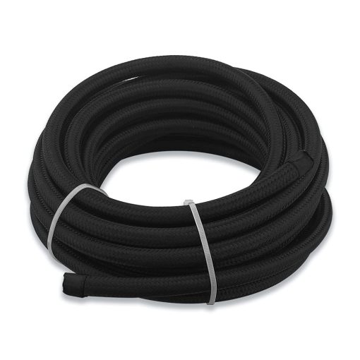 Kit de linea de combustible SPELAB CPE 25FT 6AN, Manguera de linea de combustible trenzada de nylon Kit de accesorios de manguera de combustible Negro - Imagen 2
