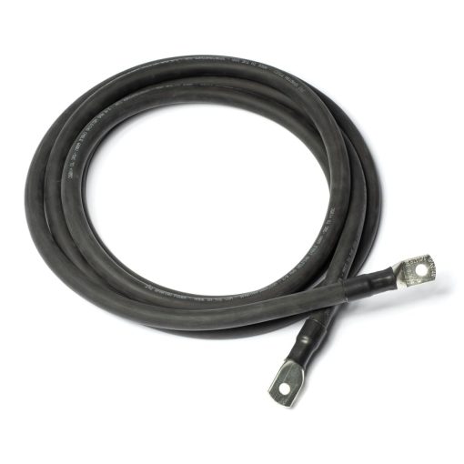 Cable de bateria Spartan Power 15 pies 2/0 AWG negro con terminales de anillo de 3/8 pulgadas