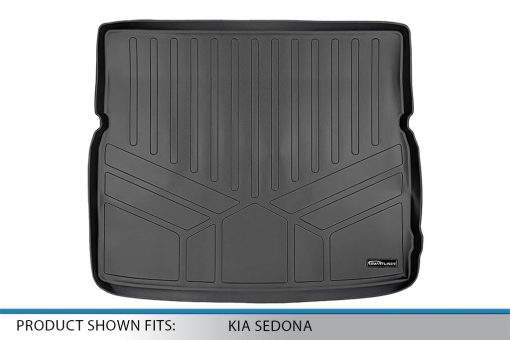 SMARTLINER Forro de Piso Personalizado para Maletero Trasero Negro para Kia Sedona 2015-2021 - Imagen 3