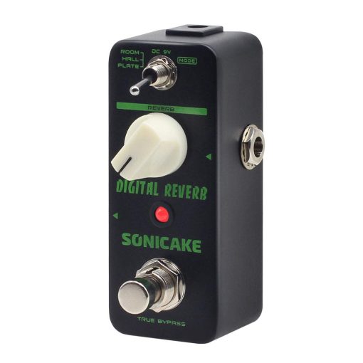 Pedal de Reverb SONICAKE 3 Modos Sala Salon Placa Efecto de Guitarra Digital True Bypass