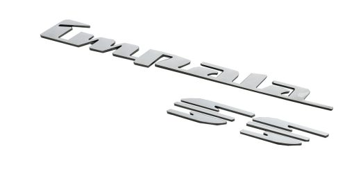 2Pcs 94-96 Emblemas de Panel Trasero de SS de Impala Ss 3D Insignia de Letras Calcomania de Auto Placa de Nombre Repuesto para SS (Cromo) - Imagen 5