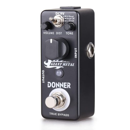 Pedal de Distorsion de Metal Donner Giant - Distorsion de Refuerzo para Guitarra Electrica, 3 Modos True Bypass - Imagen 4