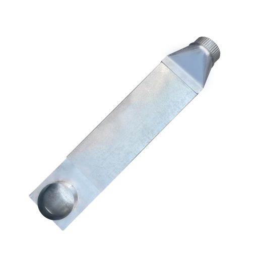 OCZWV UD48S 4" Tubo de ventilacion de secadora en aluminio con salida recta de 90 grados y entrada recta para Dundas Jafine 28in A 45 in.Tubo de ventilacion de secadora de aluminio ajustable para ahorrar espacio con salida recta