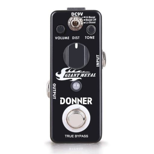 Pedal de Distorsion de Metal Donner Giant - Distorsion de Refuerzo para Guitarra Electrica, 3 Modos True Bypass - Imagen 3