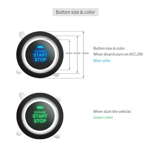 Sistema de alarma para automovil EASYGUARD EC002-HY con arranque remoto sin llave y entrada por contrasena tactil - Imagen 6