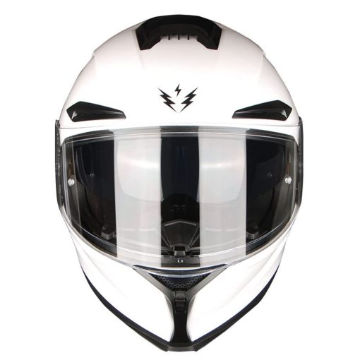 Casco de motocicleta integral 1Storm con doble visera de proteccion solar blanco puro + intercomunicador para motocicleta - Imagen 5