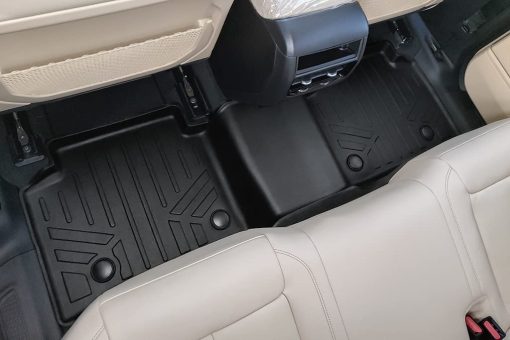 Juego de forros de piso negros SMARTLINER a medida para 2 filas compatibles con Jeep Grand Cherokee 2023-2024 - Imagen 4