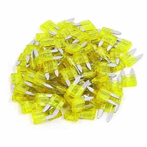 1000 Pack de Fusibles para Auto 20 AMP APM/ATM 32V Mini Fusibles Estilo Cuchilla 20A Proteccion contra Cortocircuitos Fusible de Coche (20 AMP)