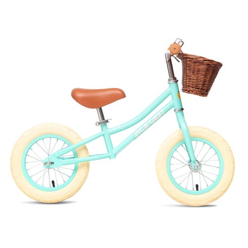 Bicicleta de Equilibrio para Ninos ACEGER 12" con Canasta, sin Pedales Bicicleta Infantil para Aprender a Equilibrarse y Fortalecer Piernas, Marco Duradero y Asiento Ajustable sin Herramientas, Regalo para Ninos de 2-5 Anos - Imagen 2