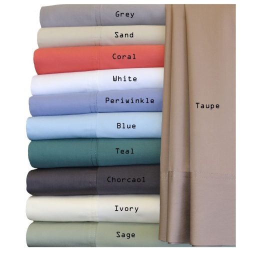 Juego de sabanas de lujo Royal Hotel Bedding de seda suave, mezcla de viscosa de bambu y algodon, 100% de lujo, 60% de viscosa hecha de bambu y 40% de sabanas de algodon, tamaño Queen, blanco - Imagen 3