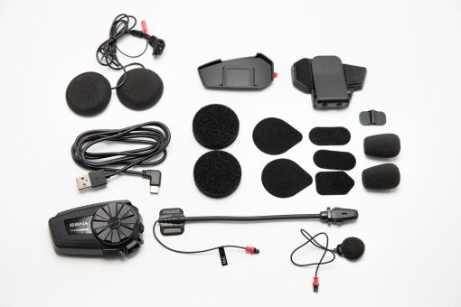 Sistema de comunicacion para motocicleta Sena SPIDER ST1, sistema de malla, paquete unico, color negro - Imagen 6